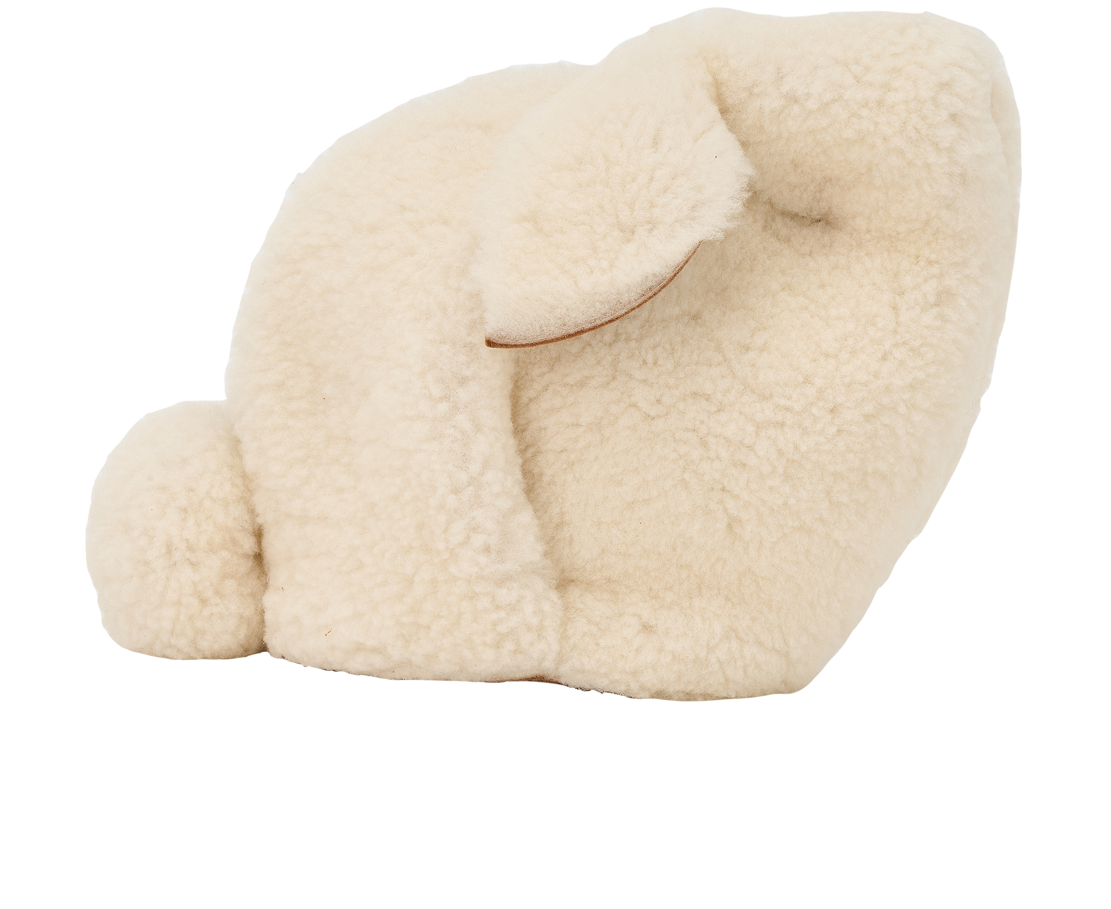 Mini Bunny Bag, &pound;550, Handbags, Cream/Tan, Shearling, Back view